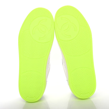 Chanel Calfskin Womens Logo Sneakers 40.5 White Multicolor 6 of 11