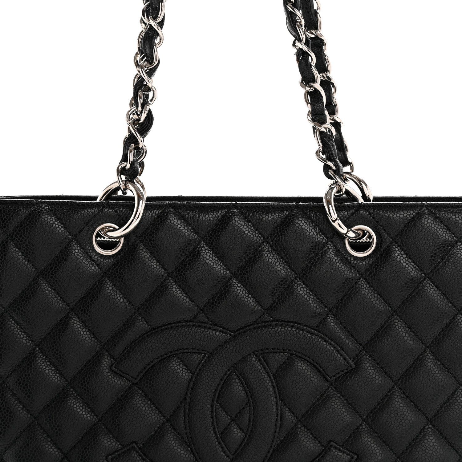 Chanel Caviar Quilted Grand Shopping Tote GST Black 8 of 11
