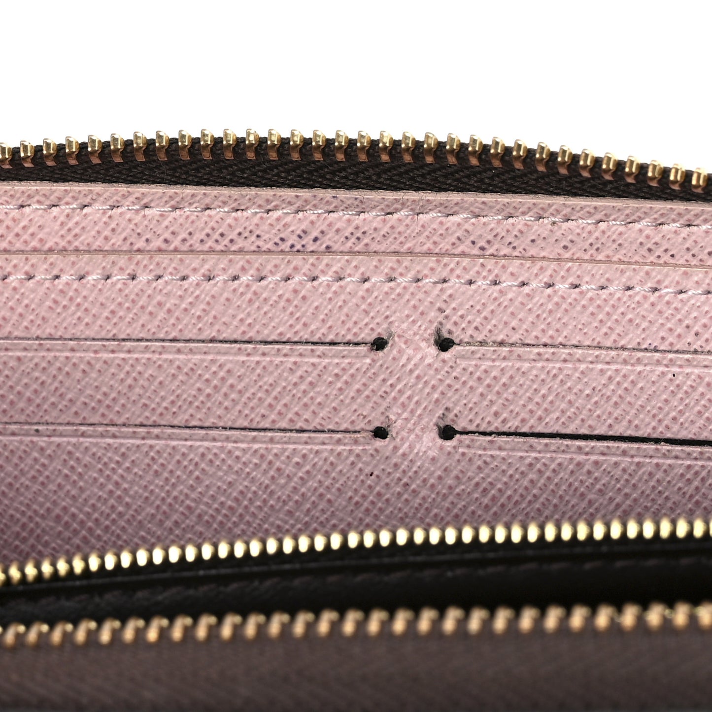 Monogram Clemence Wallet Rose Ballerine