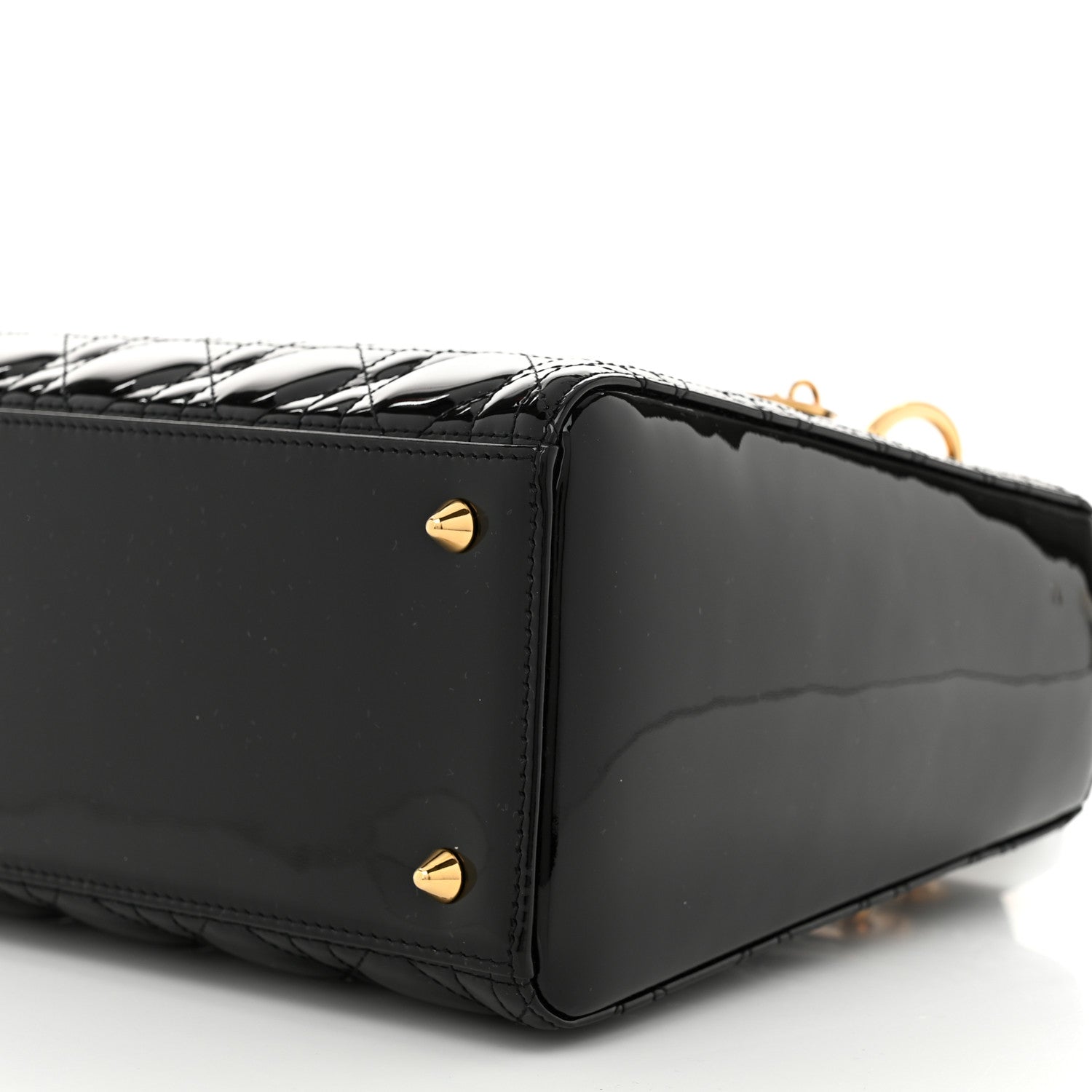 Christian Dior Patent Cannage Medium Lady Dior Black 10 of 11