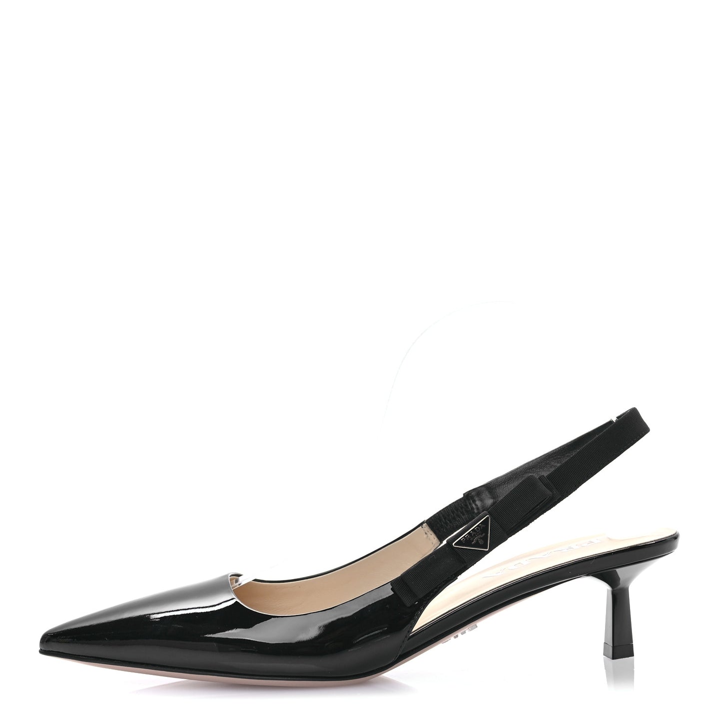 Patent Logo Slingback Pumps 39.5 Black