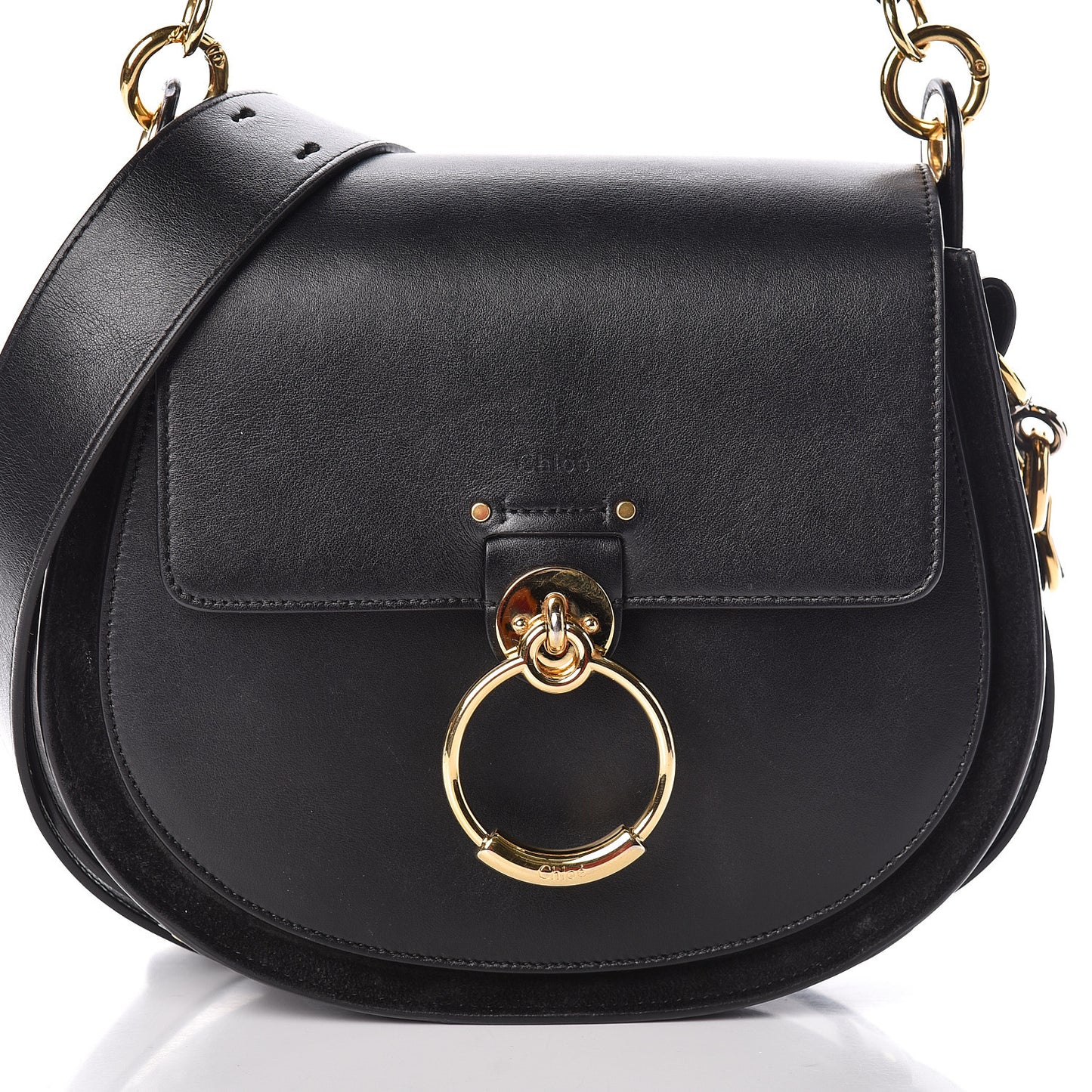 Calfskin Large Tess Bag Black