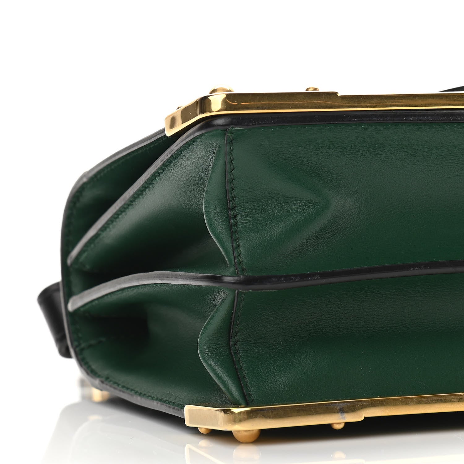 Prada City Calf Saffiano Cahier Bag Biliardo Black 8 of 10