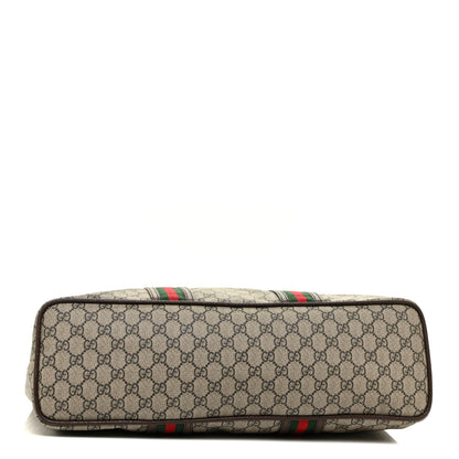 Gucci GG Supreme Monogram Web Neo Vintage Tote Beige New Acero Crop 15 of 15
