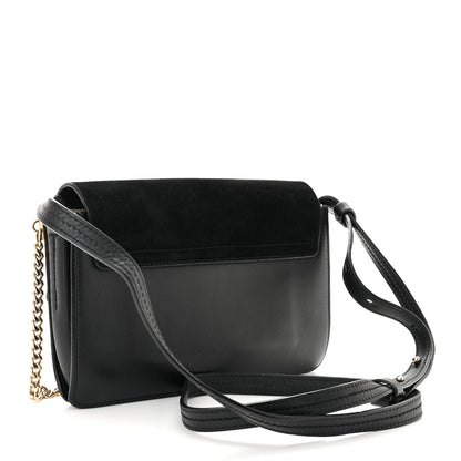 Chloe Suede Calfskin Small Faye Shoulder Bag Black 3 of 15