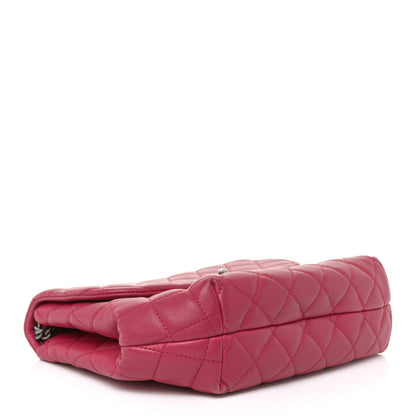 Chanel Lambskin Quilted Large Daily Supple Flap Dark Pink 4 of 27