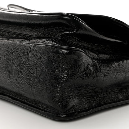 Saint Laurent Crinkled Calfskin Matelasse Monogram Medium Niki Chain Satchel Black 10 of 10