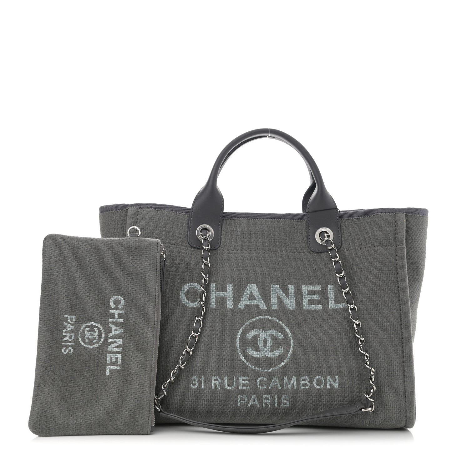 Mixed Fibers Small Deauville Tote Grey