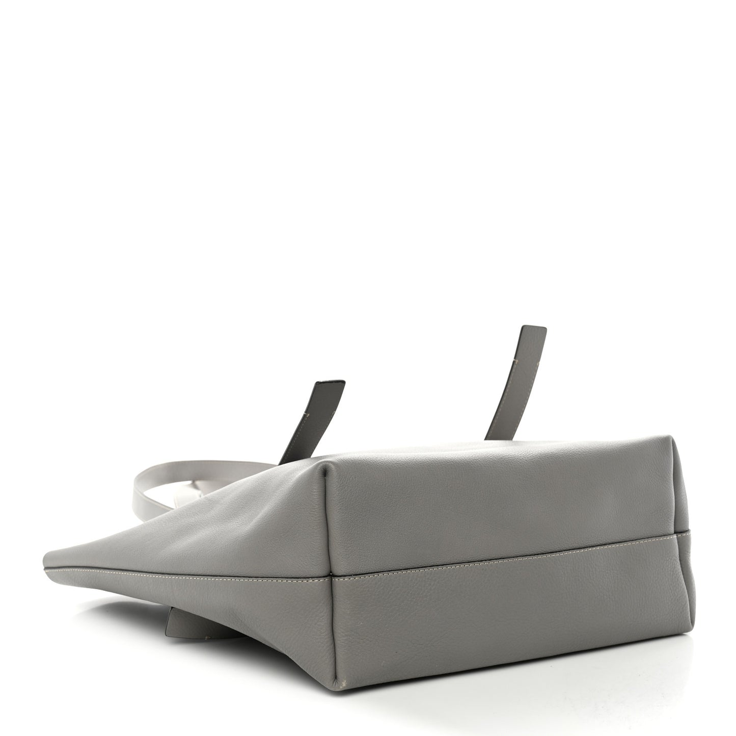 Small Grain Smooth Calfskin Medium Darryl Tote Motty Grey
