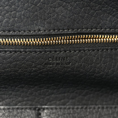 Celine Crisped Calfskin Mini Tie Knot Tote Black 6 of 10