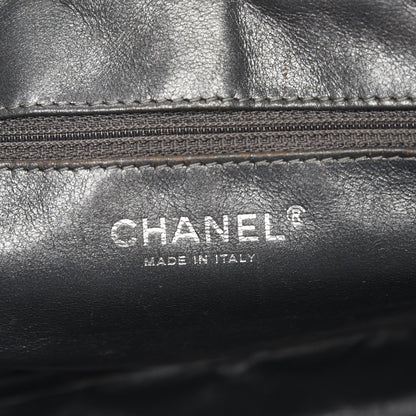 Chanel Metallic Aged Calfskin Quilted Medium Reissue Camera Case Dark Silver 6 of 10