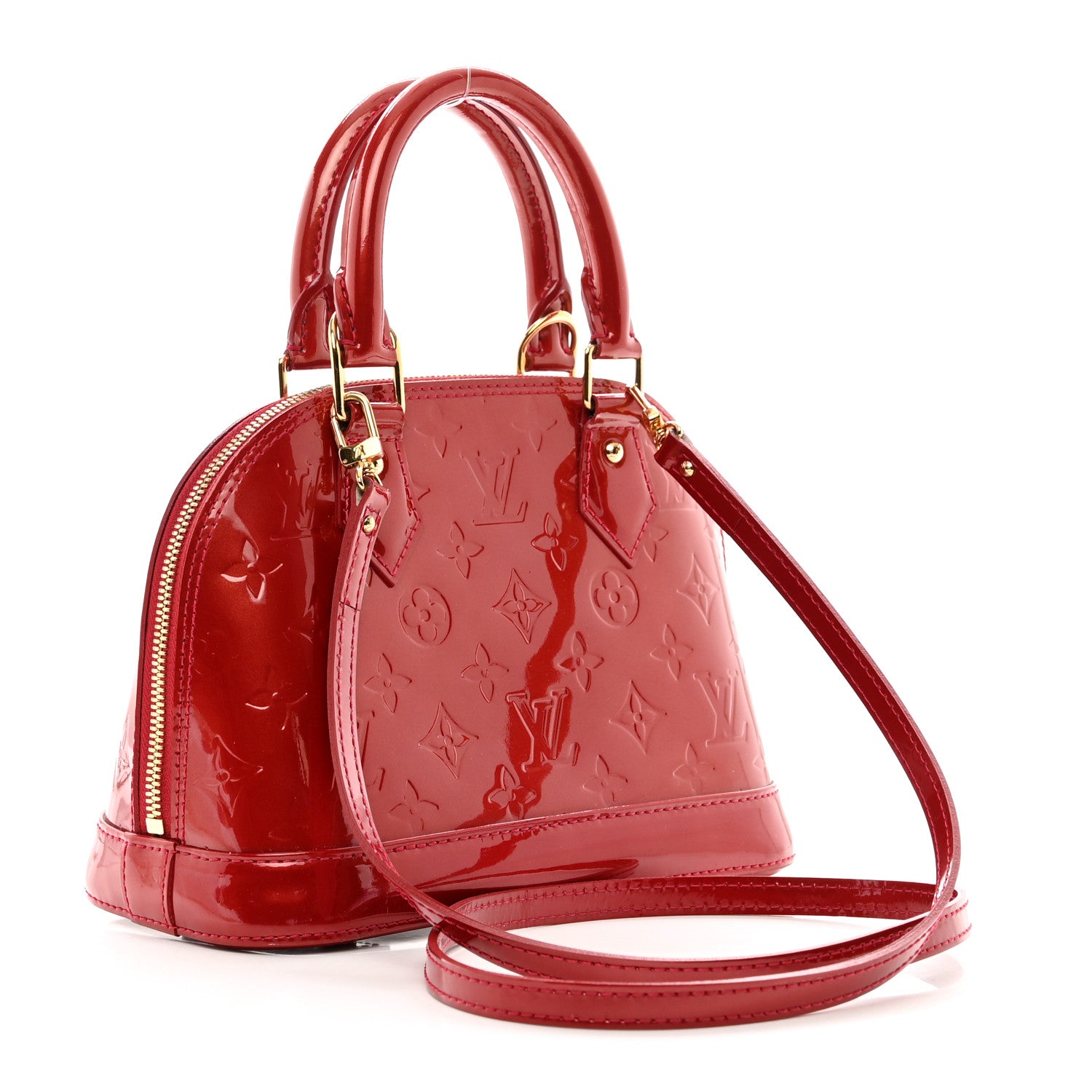 Louis Vuitton Vernis Alma BB Pomme D'Amour 3 of 10