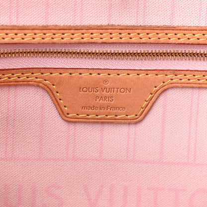 Louis Vuitton Damier Azur Neo Neverfull MM Rose Ballerine 5 of 9