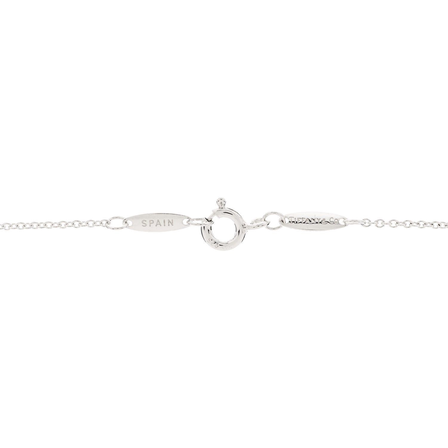 Tiffany Sterling Silver 26mm Elsa Peretti Full Heart Pendant Necklace 4 of 6