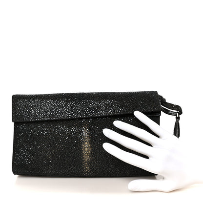 Alaia Stingray Pochette Clutch Black 2 of 7