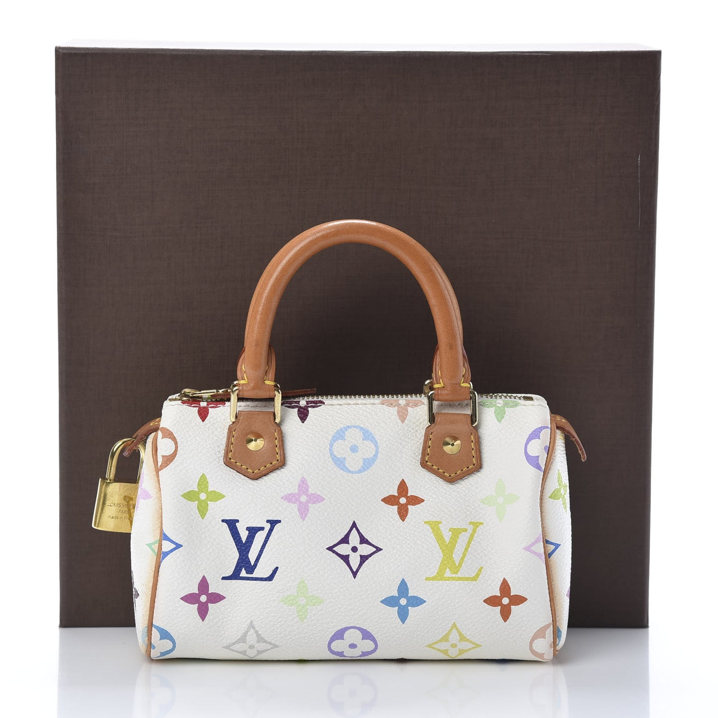 Monogram Multicolor Mini Sac HL Speedy White