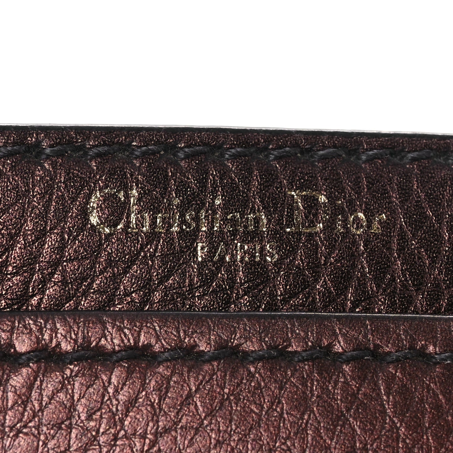 Metallic Calfskin J'Adior Chain Flap Bag Noisette