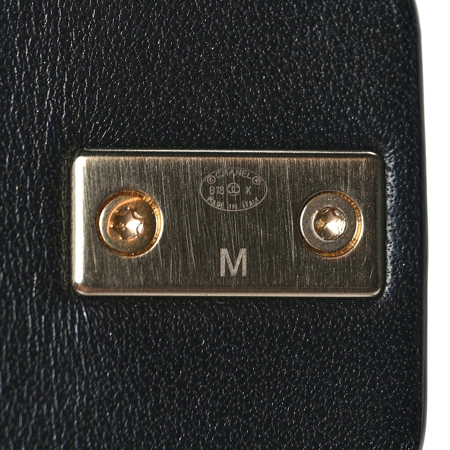 Lambskin CC Chain Turnlock Bracelet M Black