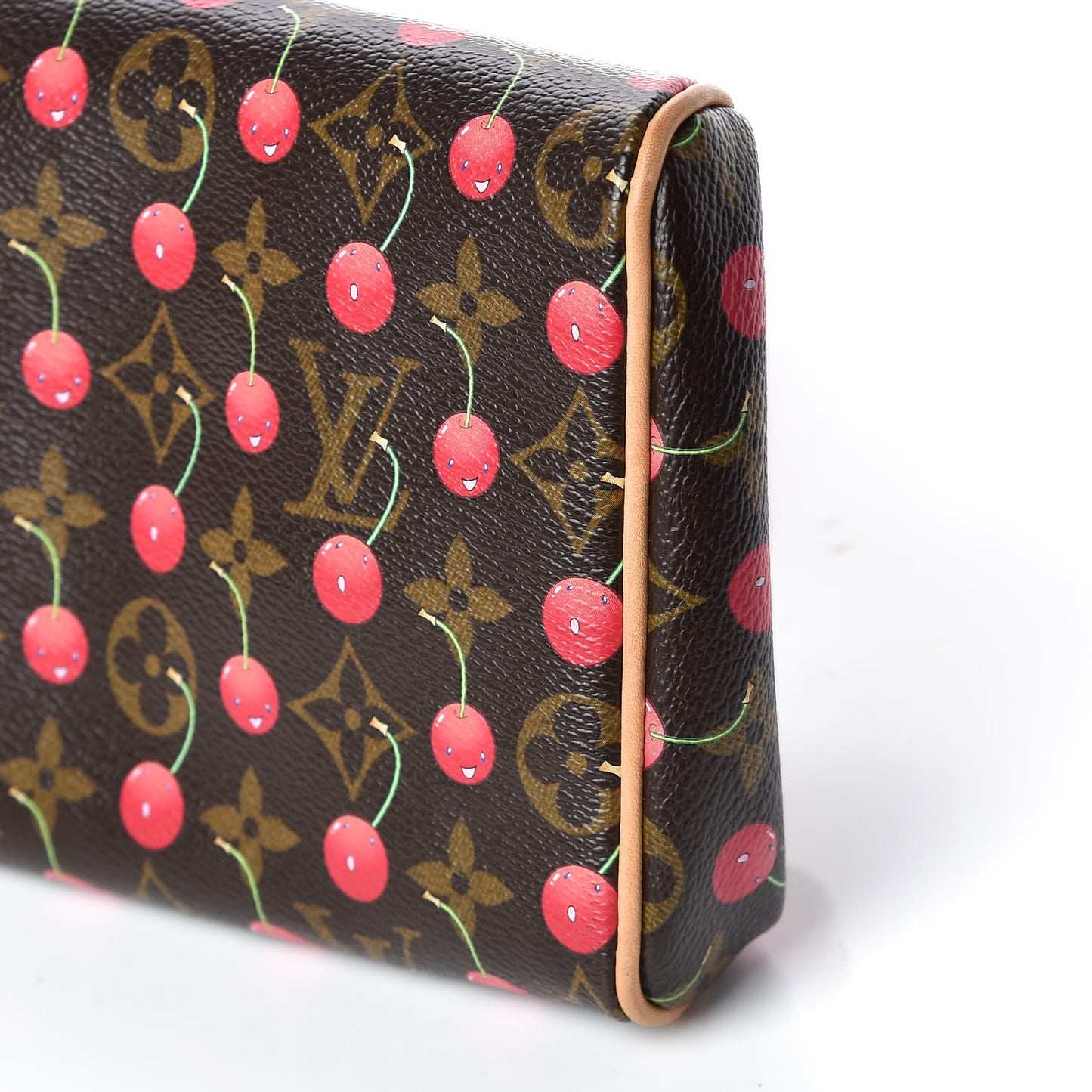Monogram Cerises Lizard Sac Fermoir GM