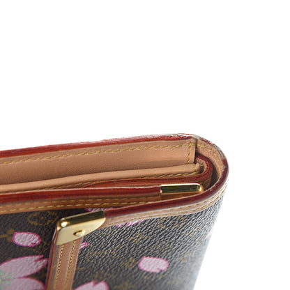Louis Vuitton Monogram Cherry Blossom Porte Tresor International Wallet Brown 13 of 17