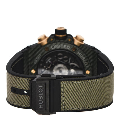 Hublot Carbon Rubber 45mm Big Bang Unico Limited Edition Automatic Watch Black 411.YG.1198.NR.ITI16 3 of 5