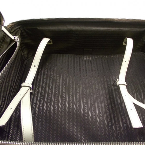 Saffiano Rolling Suitcase Ivory