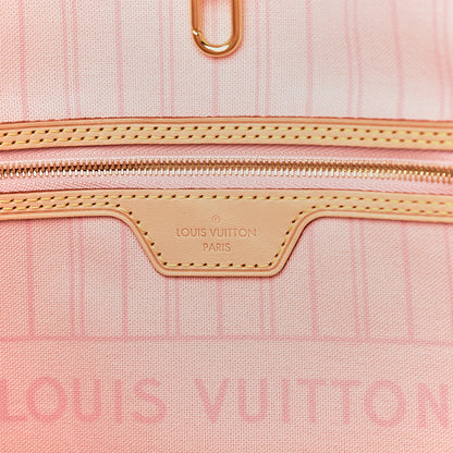 Louis Vuitton Damier Azur Neo Neverfull MM Rose Ballerine 8 of 28