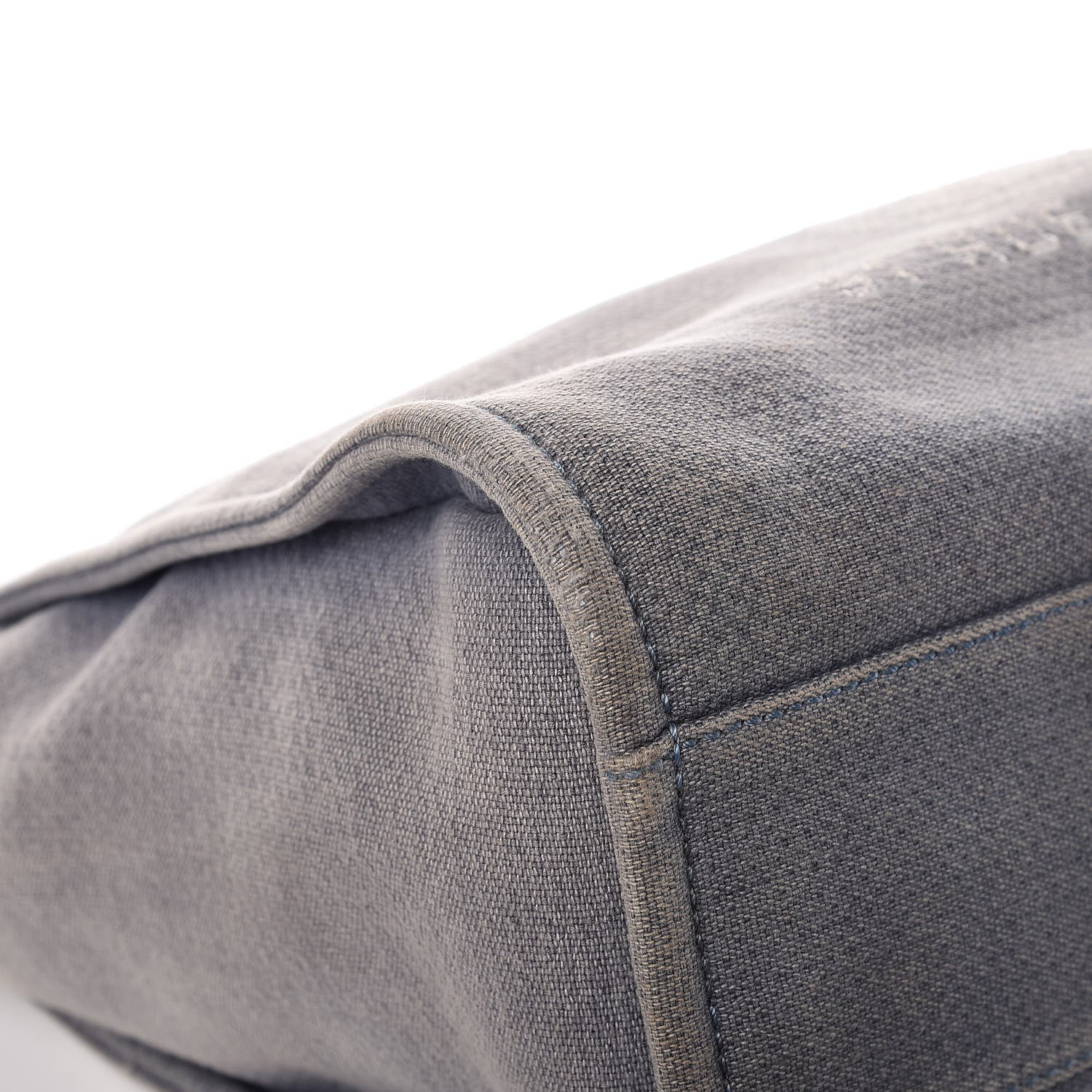 Chanel Canvas Small Deauville Tote Denim Blue 8 of 13
