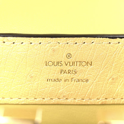 Louis Vuitton Iridescent Ostrich Capucines Mini Yellow 6 of 10