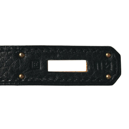 Hermes Taurillon Clemence Kelly Retourne 35 Black 6 of 11