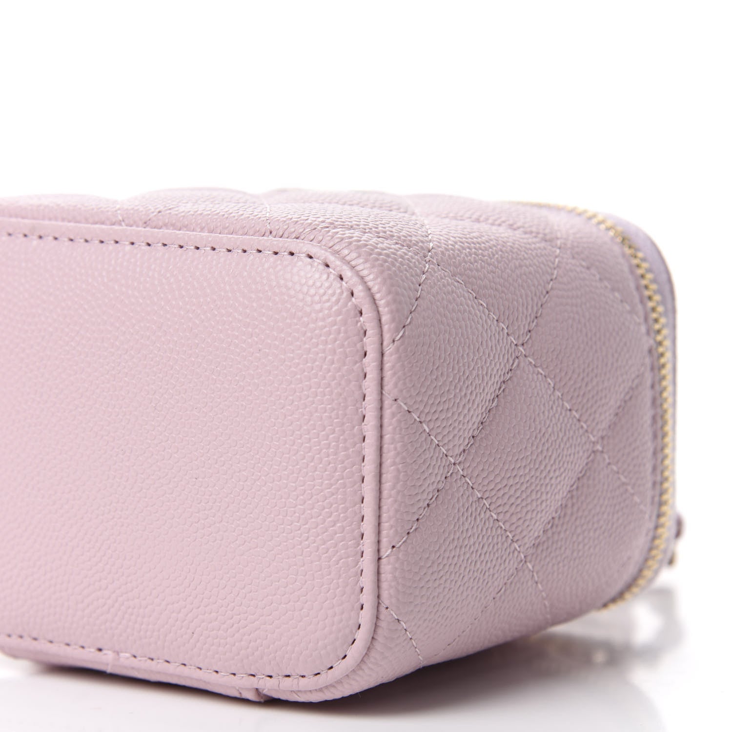 Chanel Caviar Quilted Mini Vanity Case With Chain Light Pink 7 of 11