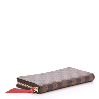 Louis Vuitton Damier Ebene Clemence Wallet Cherry 4 of 8