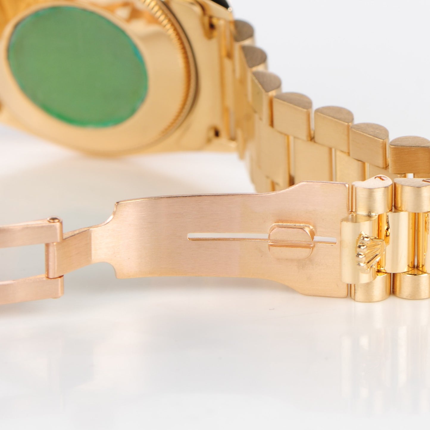 18K Yellow Gold 31mm Oyster Perpetual Datejust President Watch Champagne 68278
