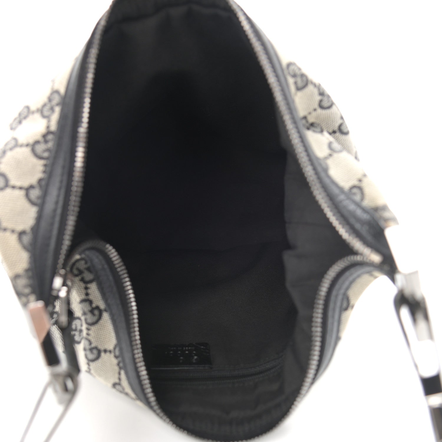 Gucci Monogram GG Small Clasp Hobo Black 4 of 10