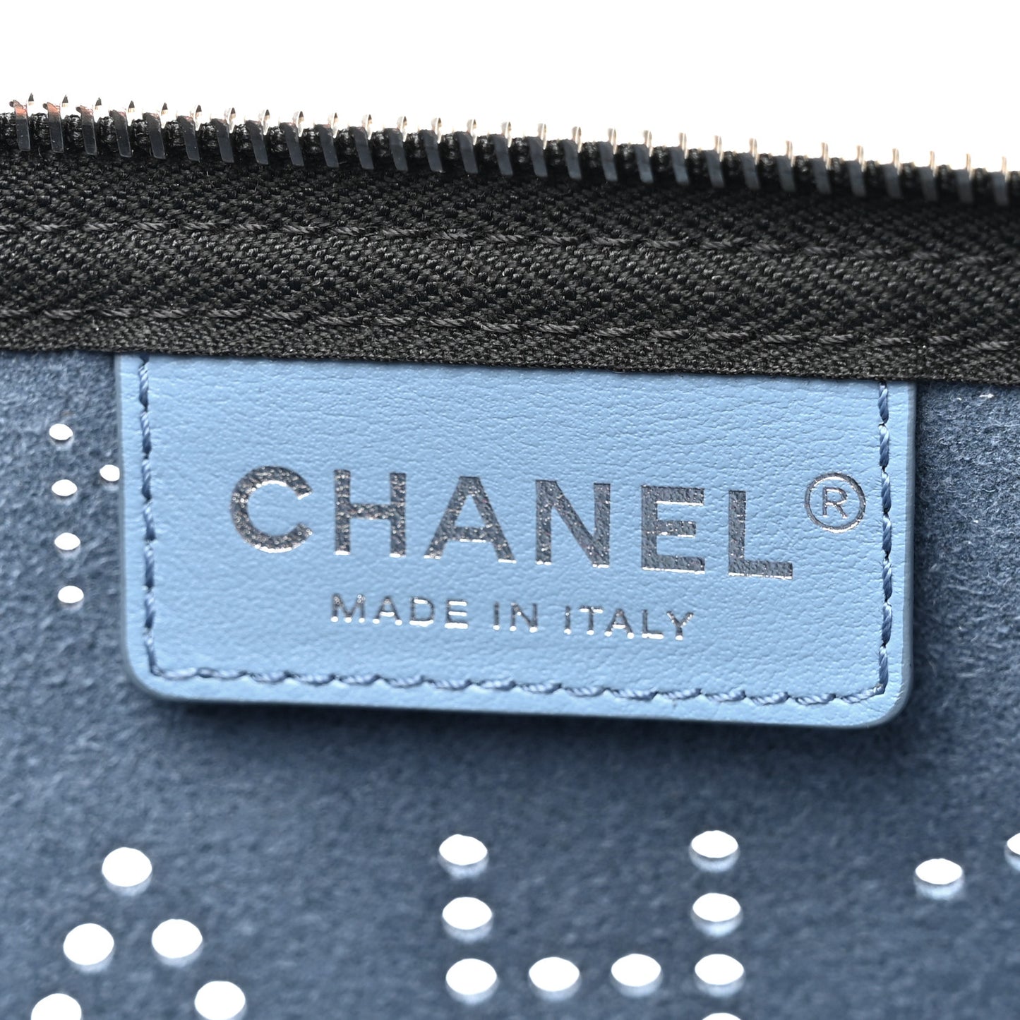 Calfskin Eyelets Clutch