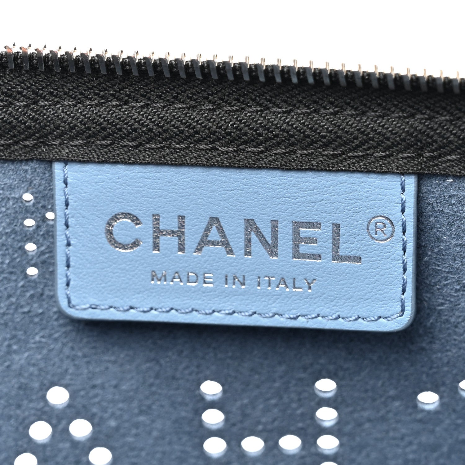 Chanel Calfskin Eyelets Clutch 6 of 10