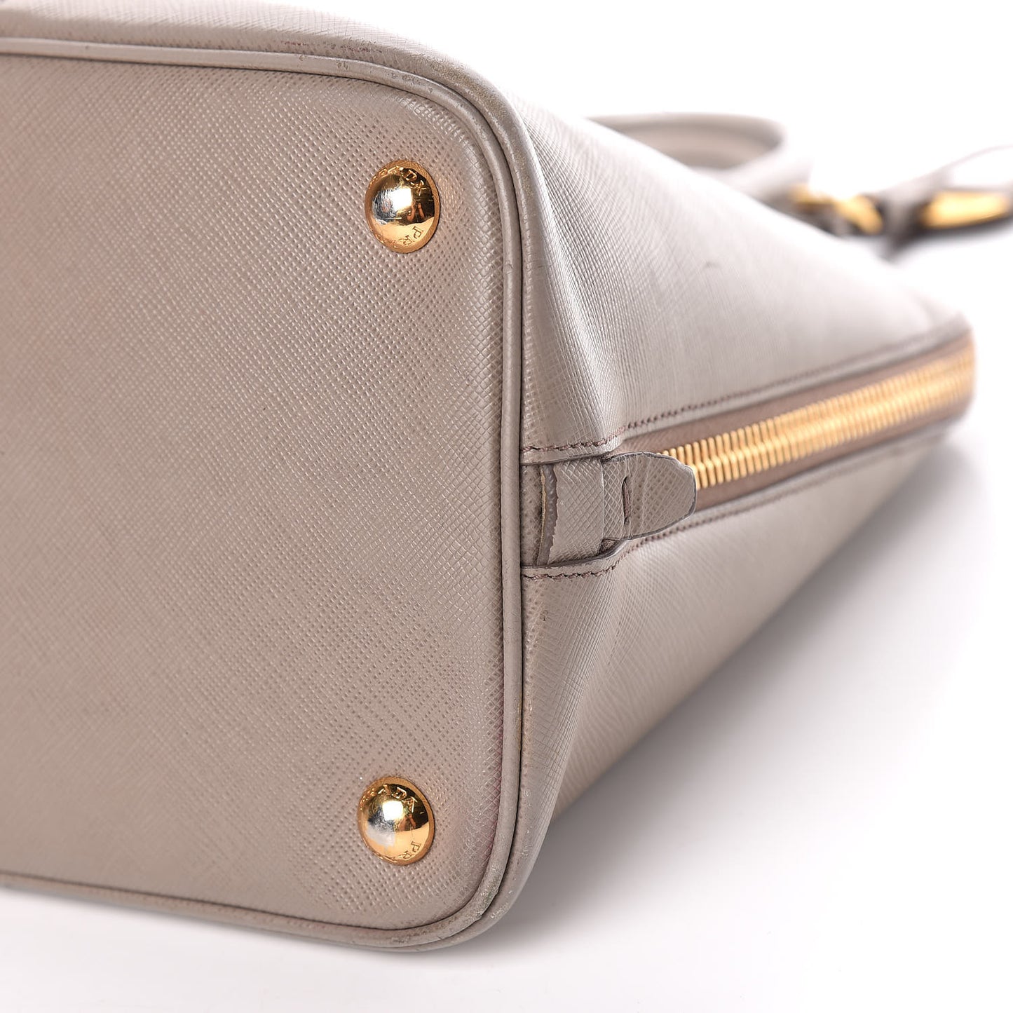 Saffiano Lux Bi-Color Promenade Tote Argilla Pomice