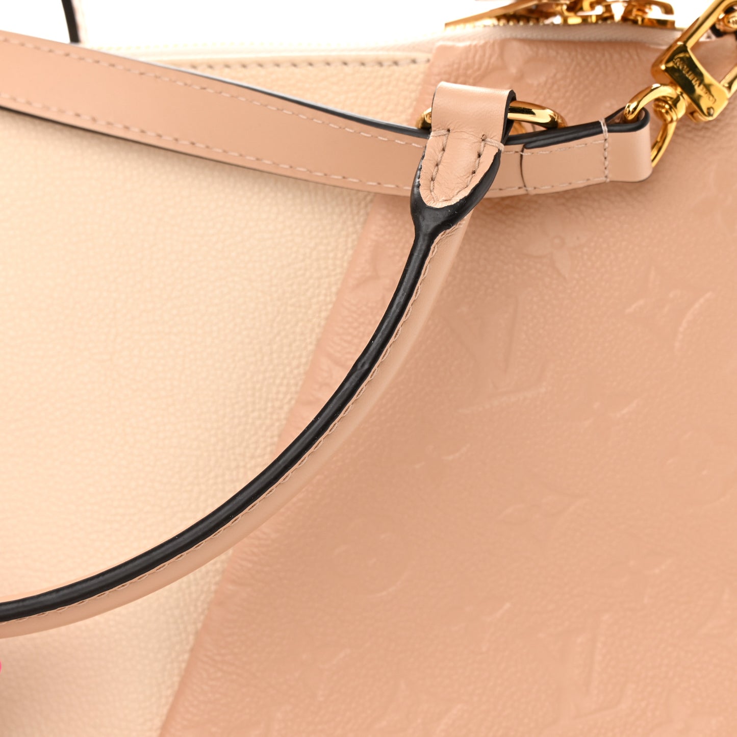 Empreinte V Tote MM Beige Rose Creme