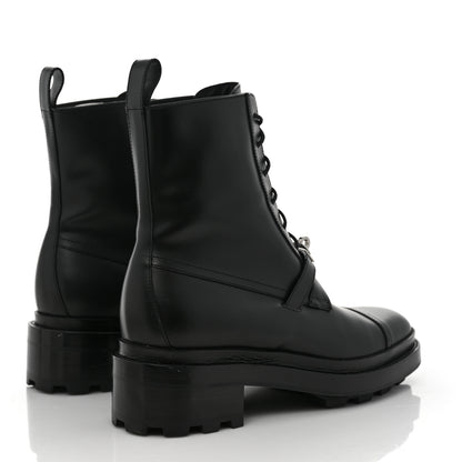Hermes Glossed Calfskin Funk Ankle Boots 40 Black 4 of 8