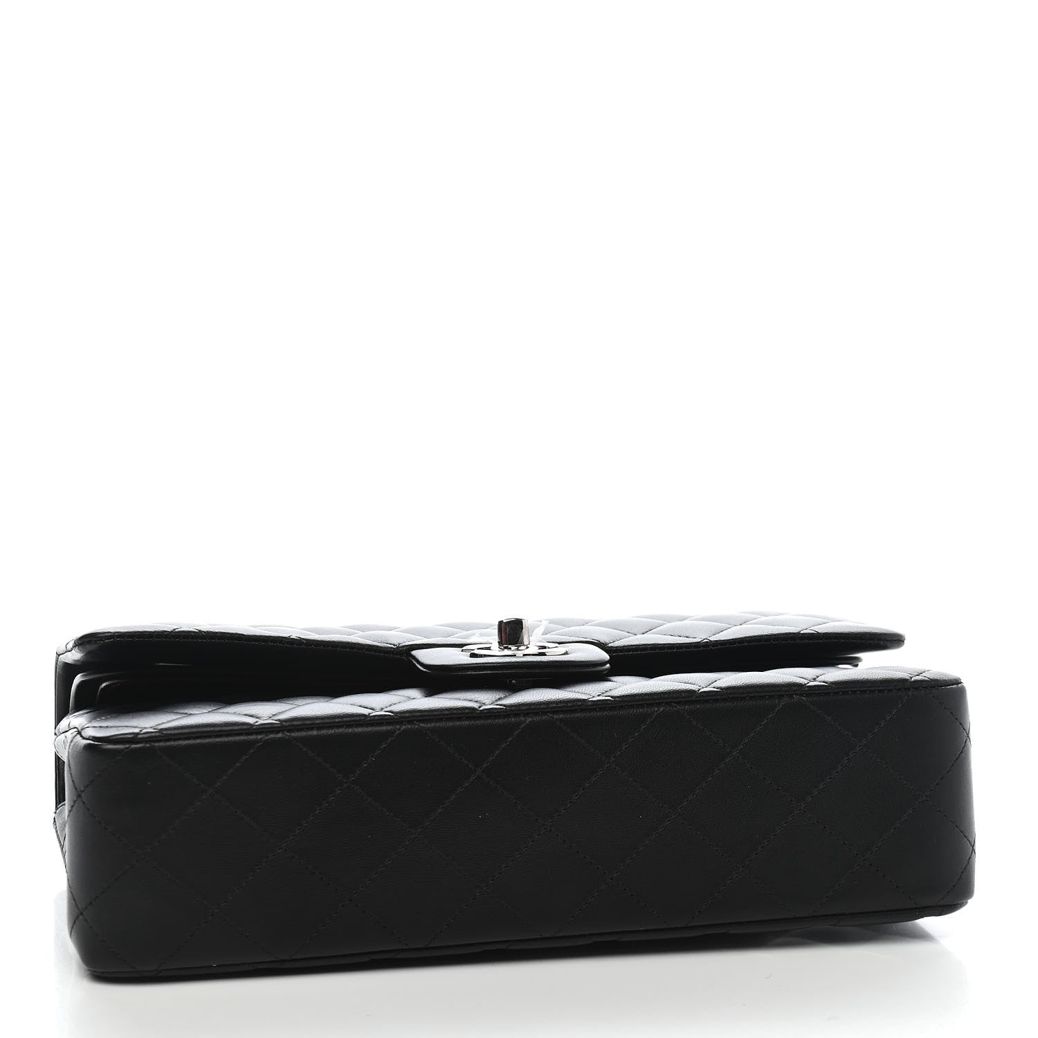 Chanel Lambskin Quilted Medium Double Flap Black 3 of 8