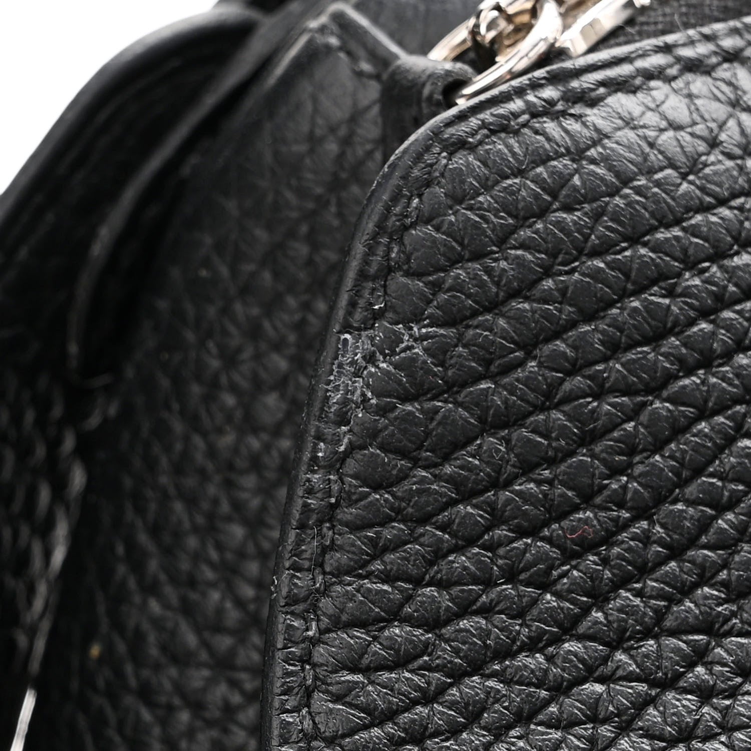 Hermes Taurillon Clemence Lindy 26 Black 11 of 11