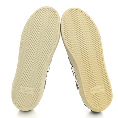 Saint Laurent Calfskin Star Court Sneakers 39 White Navy 5 of 9
