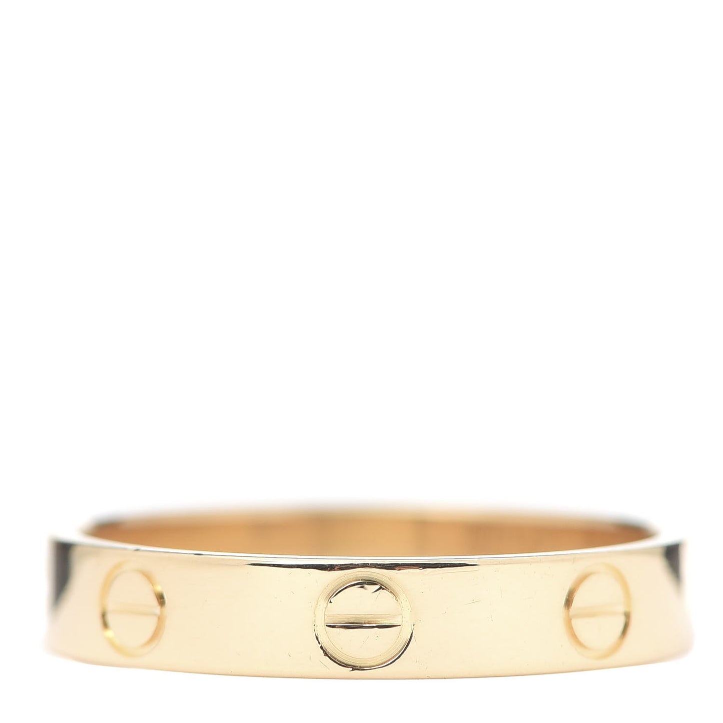 18K Yellow Gold 3.5mm LOVE Wedding Band Ring 55 7.25