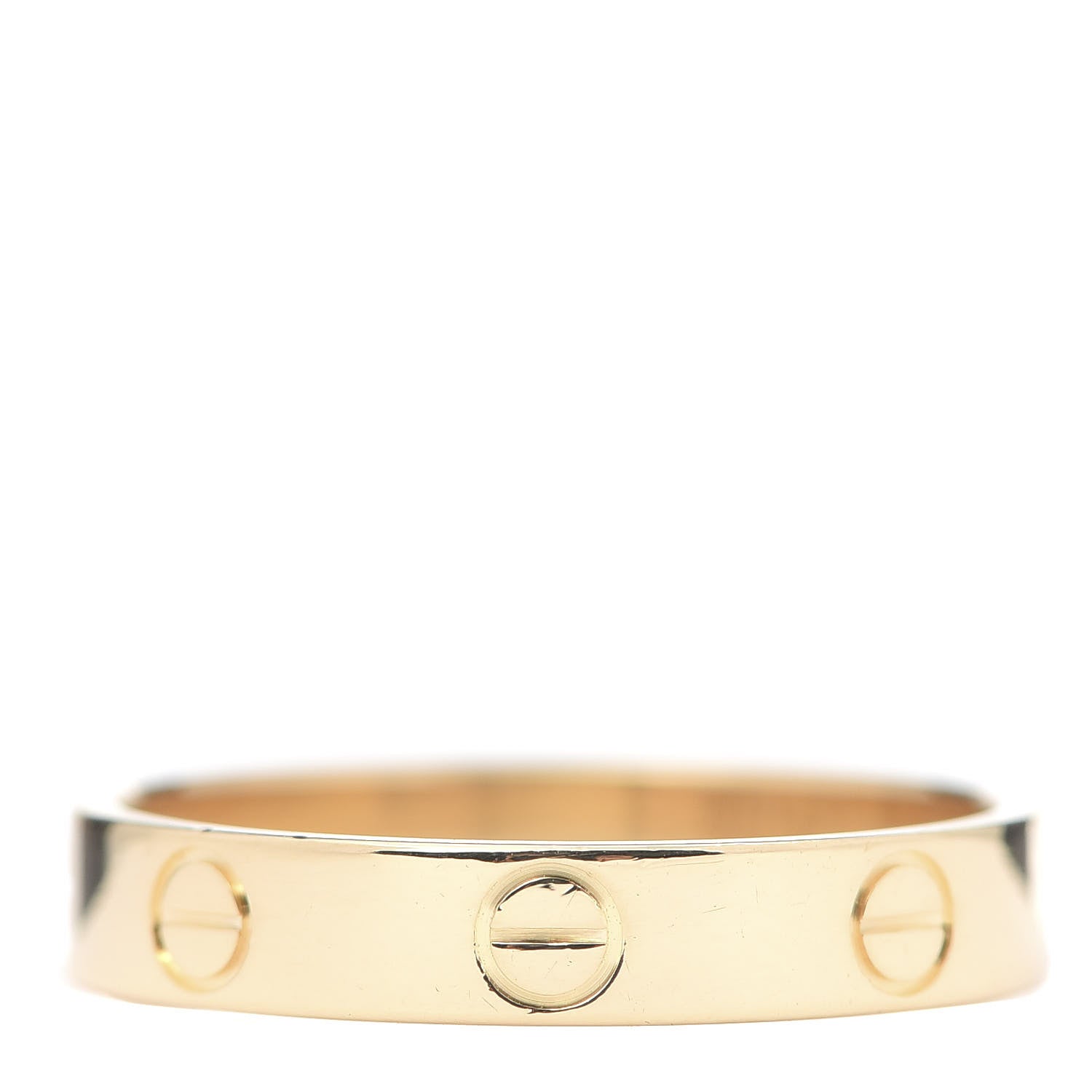 Cartier 18K Yellow Gold 3.5mm LOVE Wedding Band Ring 55 7.25 3 of 6