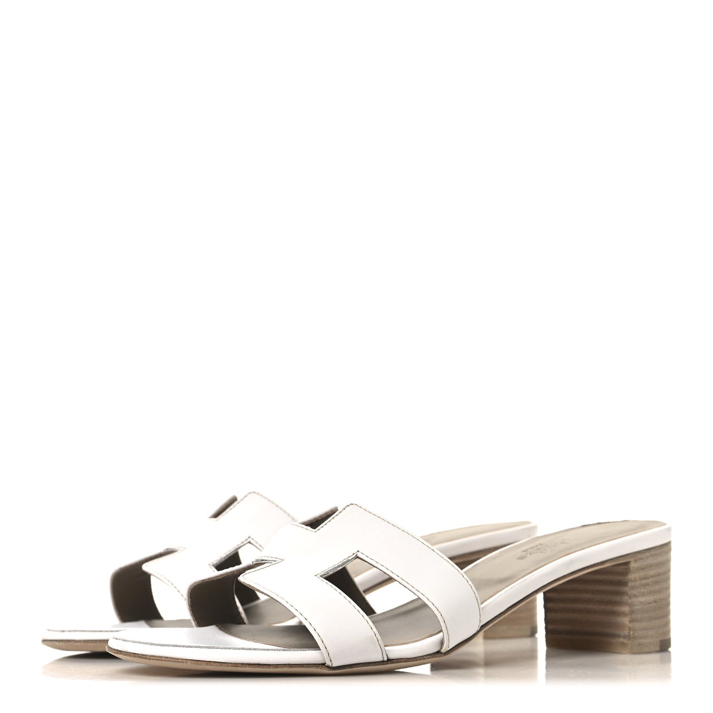 Calfskin Oasis Sandals 40.5 White