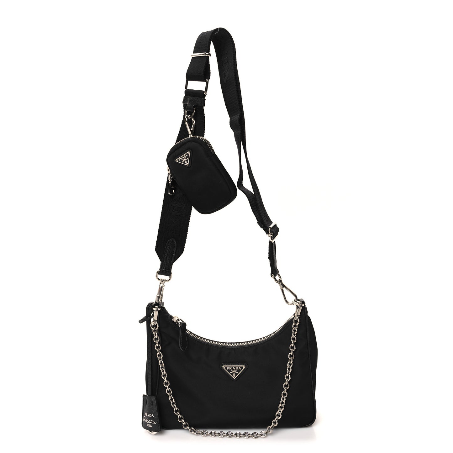Nylon Re-Edition 2005 Shoulder Bag Black