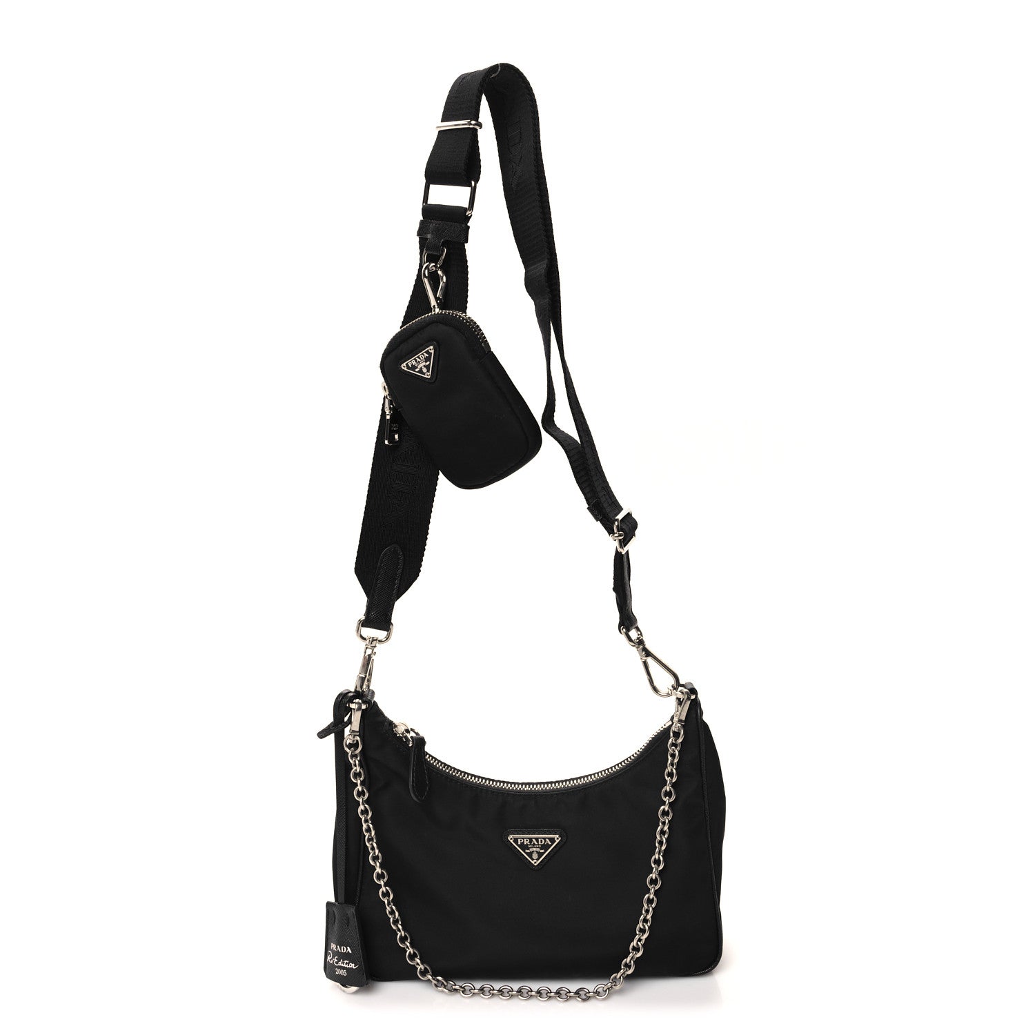 Prada Nylon Re-Edition 2005 Shoulder Bag Black 1 of 10