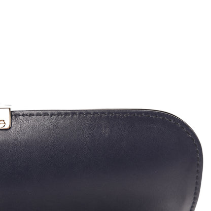 Valentino Garavani Vitello Medium Glam Lock Rockstud Flap Marine 6 of 10