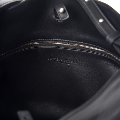 Bottega Veneta Smooth Matte Calfskin Bucket Bag Black 8 of 10
