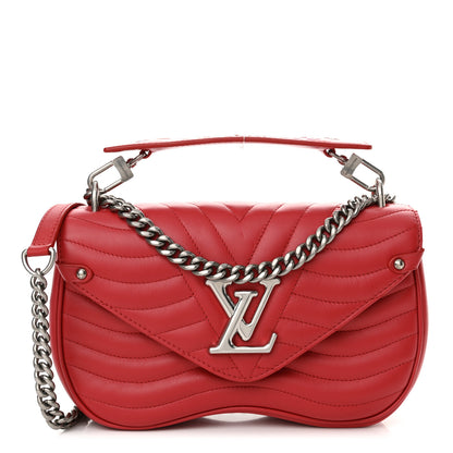 Louis Vuitton Calfskin New Wave Chain MM Ecarlate 1 of 11